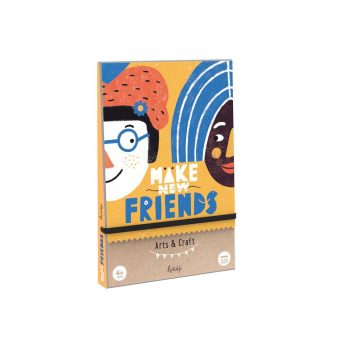 Gra kreatywna z naklejkami z postaciami do tworzenia girland dla dzieci powyżej 4 lat. Londji Gra kreatywna z naklejkami Make New Friends girlandy