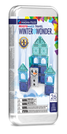 Klocki magnetyczne zimowy zestaw 26 elementów dla dzieci 3 99 lat. Magna-Tiles Klocki Magnetyczne Travel Winter Wonder 26el