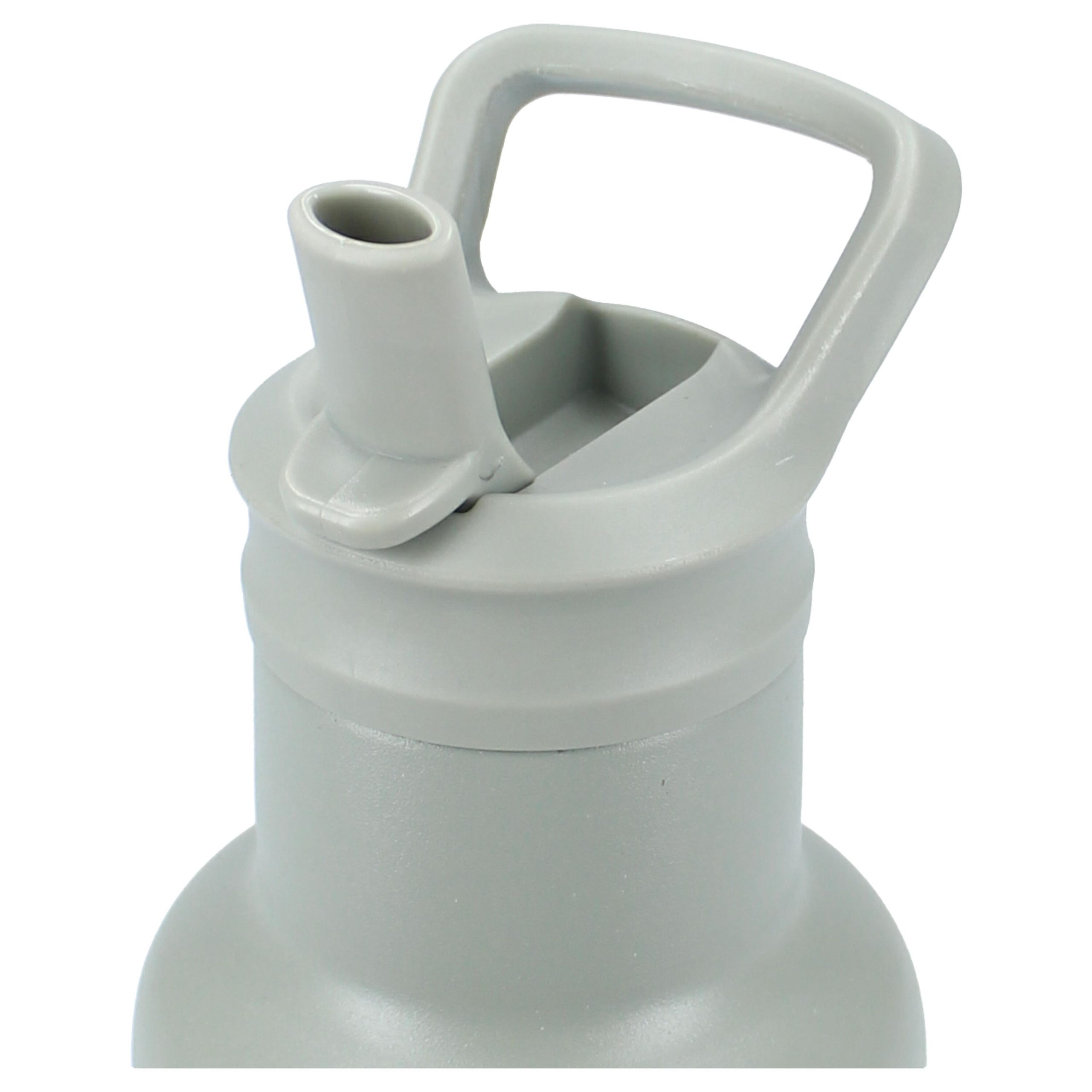 Szary bidon termiczny 350 ml z ustnikiem i uchwytem dla dziecka. Kidzroom Butelka bidon 350ml Small Dino