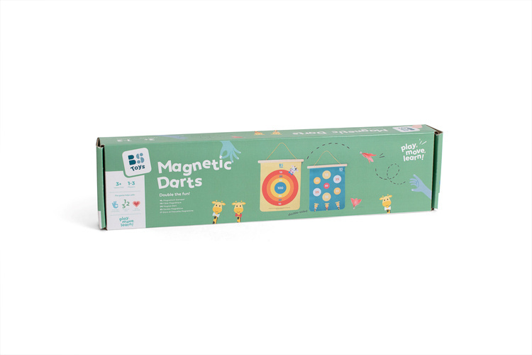 Magnetyczne rzutki z piórkowymi lotkami do gry zręcznościowej dla dzieci. BS Toys Magnetyczne rzutki z piórkowymi lotkami