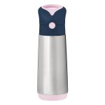 Bidon termiczny ze stali nierdzewnej 500 ml granatowo różowy dla dziecka. b.box Bidon termiczny 500ml Indigo Rose
