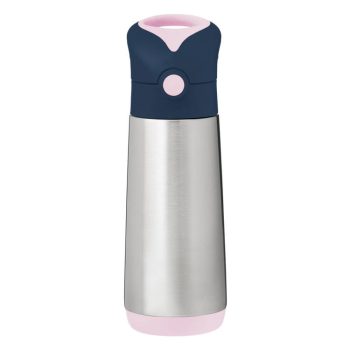 Bidon termiczny ze stali nierdzewnej 500 ml granatowo różowy dla dziecka. b.box Bidon termiczny 500ml Indigo Rose