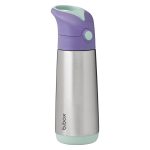 Bidon termiczny ze stali nierdzewnej fioletowa zakrętka i miętowa podstawa 500 ml dla dziecka. b.box Bidon termiczny 500ml Lilac Pop