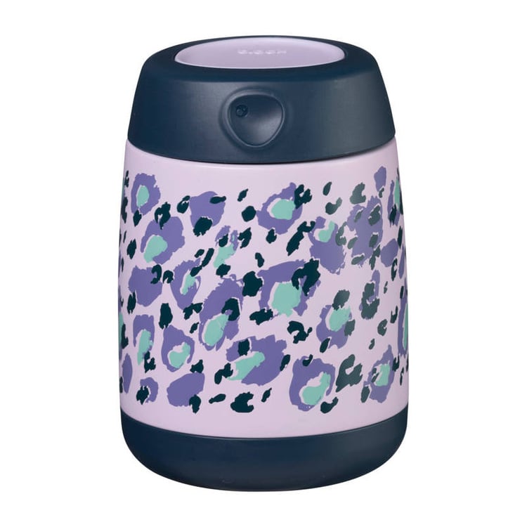 Mini termos 210 ml z wzorem w fioletowe cętki dla dziecka. b.box Mini termos 210ml wild indigo