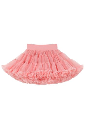 Spódniczka tiulowa dziecięca różowa z falbanami dla dziewczynki. Fig&Pear Spódniczka tiulowa Watermelon Pink