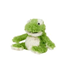 Pluszowa zielona żaba z białym brzuchem dla dziecka. Warmies Mini Frog Mini żaba