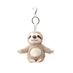 Breloczek pluszowy leniwiec beżowy z metalowym karabińczykiem dla dzieci. Warmies Brown Sloth Bag Charms Zawieszka z leniwcem