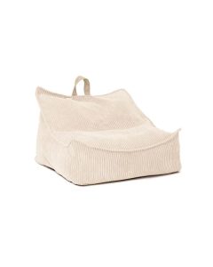 Pufa worek dla dziecka w kolorze off-white z uchwytem z miękkiego materiału. Kid’s Concept Pufa worek off-white