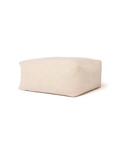 Pufa dziecięca w kolorze ecru z miękkiego materiału. Kid’s Concept Pufa off-white