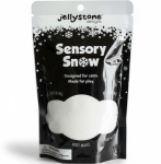 Biała miękka masa sensoryczna przypominająca śnieg dla dzieci powyżej 3 lat. Jellystone Sensory Snow Sensoryczny śnieg miękka masa sensoryczna dla dzieci 3+