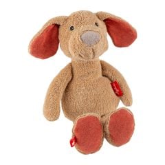 Pluszowy brązowy piesek zabawka dla dziecka miękka przytulanka 29 cm. sigikid Pierwsza przytulanka bawełniana Piesek Natural Friends zabawka 29cm