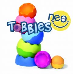 Kolorowa piramida z kulek dla dziecka. Fat Brain Toy Co. Kule Tobbles Neo