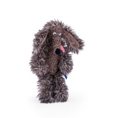 Pluszowy piesek brązowy z długimi uszami dla dziecka. Moulin Roty Mini pies POURRI H24cm
