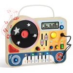 Interaktywna tablica muzyczna z elementami do miksowania i klawiaturą dla dziecka powyżej 36 miesięcy. Topbright Interaktywna tablica muzyczna Mały DJ 36m+