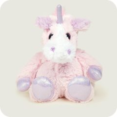 Pluszowy różowy jednorożec z błyszczącym rogiem i kopytkami dla dzieci. Warmies Sparkling Pink Unicorn Różowy jednorożec