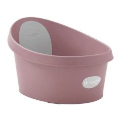 Wanienka dla dziecka w kolorze różowym z szarym oparciem. Shnuggle Wanienka dla Dziecka Toddler Blossom