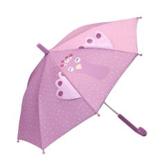 Różowa parasolka przeciwdeszczowa dla dziecka z motywem różowego ptaka. Trixie Parasolka – Paw Baby