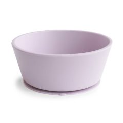 Silikonowa miseczka dla dziecka w kolorze jasnofioletowym. Mushie Silikonowa Miseczka dla Dziecka Soft Lilac