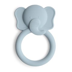 Silikonowy gryzak w kształcie słonia w kolorze jasnoniebieskim dla niemowlaka. Mushie Gryzak silikonowy Słoń Cloud