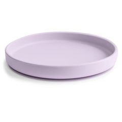 Silikonowy talerzyk dla dziecka w kolorze jasny fiolet z przyssawką. Mushie Silikonowy Talerzyk dla Dziecka z Przyssawką Soft Lilac