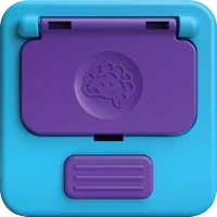 Fioletowy sensoryczny kwadrat z lusterkiem dla dziecka. Fat Brain Toy Co. PlayTab Sensoryczny Kwadrat Lusterko