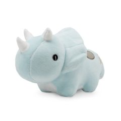 Pluszowy dinozaur triceratops w jasnoniebieskim kolorze dla dziecka. Bellzi Seri Pluszowy Dinozaur Triceratops