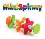 Kolorowy trójwymiarowy klocek do składania dla dzieci z elementami w kształcie wirujących kółek. Fat Brain Toy Co. Zakręcone MiniSpinny