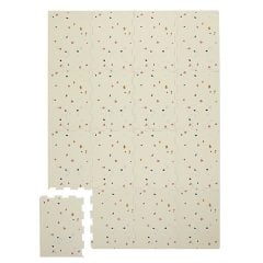 Mata piankowa EVA w kolorze kremowym z wzorem terrazzo puzzle podłogowe dla dzieci. 3 Sprouts Mata Piankowa EVA Terrazzo Cream Puzzle Podłogowe