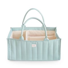 Organizer na pieluszki w kolorze zielonym z uchwytami do przenoszenia dla mamy. Mushie Organizer na pieluszki Roman Green