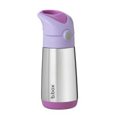 Bidon termiczny ze stali nierdzewnej fioletowa zakrętka i spód dla dziecka 350 ml. b.box Bidon termiczny 350ml Sugar Plum