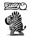 Trójwymiarowa układanka zebra w czarno-białe paski z papieru ekologicznego. Eugy Zebra Eko Układanka 3D