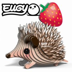 Trójwymiarowa układanka jeżyk z drewna ekologiczna puzzle 3d dla dzieci. Eugy Jeżyk Eko Układanka 3D