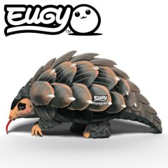 Trójwymiarowa układanka puzzle 3d w kształcie łuskowca z elementów ekologicznych dla dzieci. Eugy Łuskowiec Eko Układanka 3D