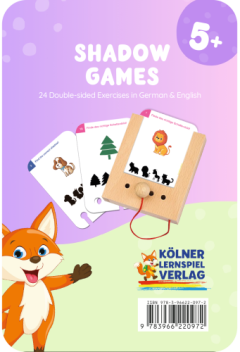 Gra logiczna karty do znajdowania cieni zwierząt dla dzieci powyżej 5 lat. Kölner Lernspiele Znajdź Cień Karty WiemTo dla dzieci 5+