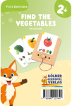 Karty edukacyjne do rozpoznawania warzyw dla dzieci 2 plus z ilustracjami warzyw i postacią lisa. Kölner Lernspiele Rozpoznawanie Warzyw Karty WiemTo dla dzieci 2+