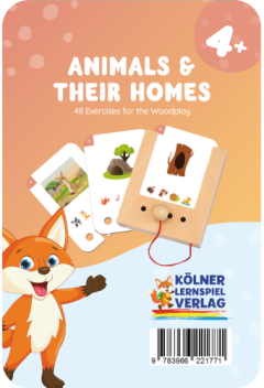 Drewniana gra edukacyjna karty ze zwierzętami i ich siedliskami dla dzieci 4 plus. Kölner Lernspiele Gdzie Mieszkają Zwierzęta Karty WiemTo dla dzieci 4+