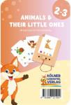 Drewniana gra logiczna z kartami ze zwierzętami i ich młodymi dla dzieci 2-3 lata. Kölner Lernspiele Zwierzęta i ich Dzieci Karty WiemTo dla dzieci 2-3 latka