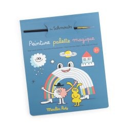 Moulin Roty Malowanie z paletą farb LES SCHMOUKS