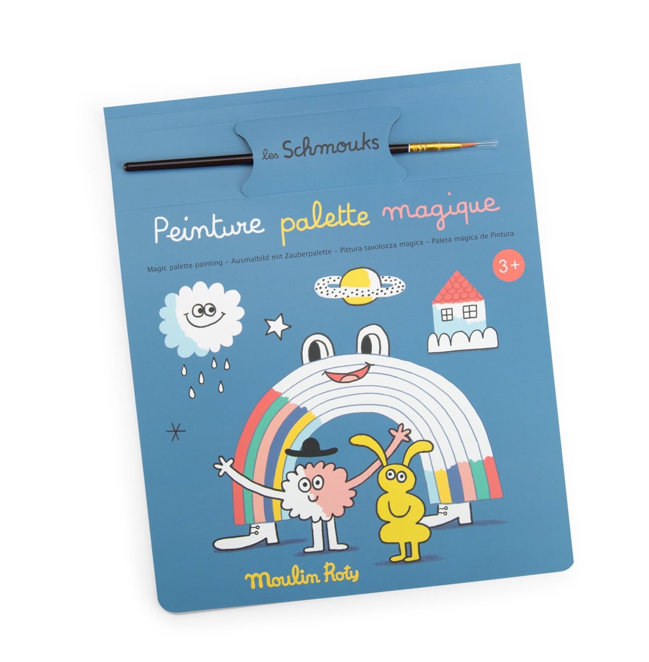 Moulin Roty Malowanie z paletą farb LES SCHMOUKS