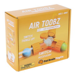 Przełącznik toru do dmuchawy Air Toobz element gry zręcznościowej dla dzieci i dorosłych. Fat Brain Toy Co. Przełącznik Toru do Dmuchawy Air Toobz
