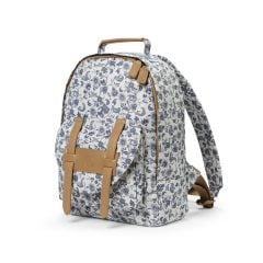 Plecak dziecięcy w kwiatowy wzór z beżowymi detalami i uchwytem na górze. ELODIE DETAILS plecak BackPack MIDI Garden Leo Toile