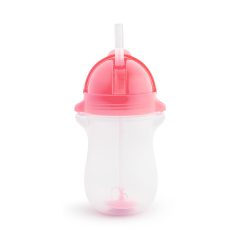 Różowy kubek niekapek ze słomką dla dziecka 296 ml. munchkin Kubek niekapek ze słomką różowy 296 ml