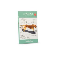 Kartonowe puzzle 3D w kształcie geparda dla dziecka. Moulin Roty Puzzle kartonowe 3D GEPARD