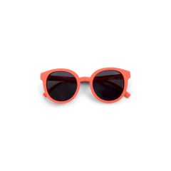 Czerwone dziecięce okulary przeciwsłoneczne z okrągłymi przyciemnianymi szkłami UV400. Filibabba Dziecięce okulary przeciwsłoneczne (4-7 l) UV400 Warm red
